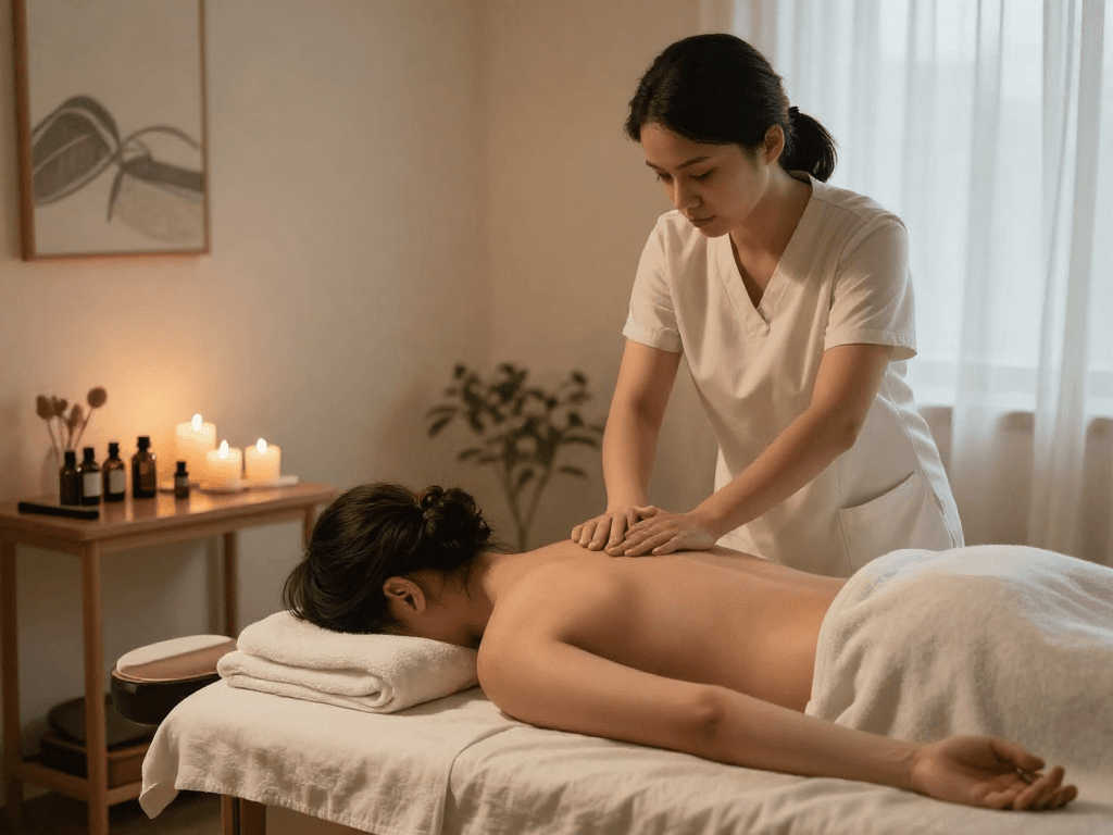 Experience a soothing 부천출장 massage in a tranquil home environment.