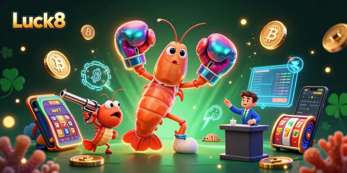 Luck8 immerses players in a vibrant casino atmosphere with dynamic 3D characters and engaging elements.