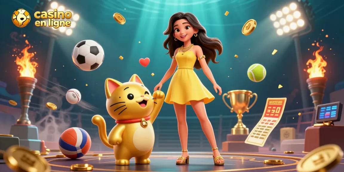 Vivez une expérience de jeu palpitante avec des amis dans un casino en ligne dynamique featuring des sports dynamiques et des éléments chanceux.