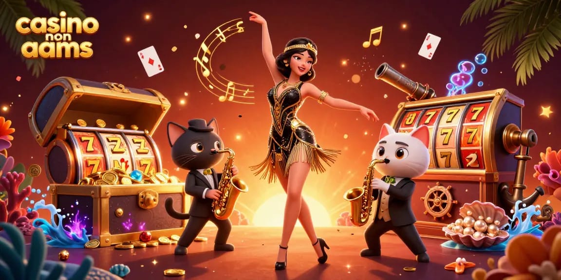 Immergiti in un emozionante gioco nel vivace casinò non AAMS, con personaggi vivaci e elementi di gioco dinamici.