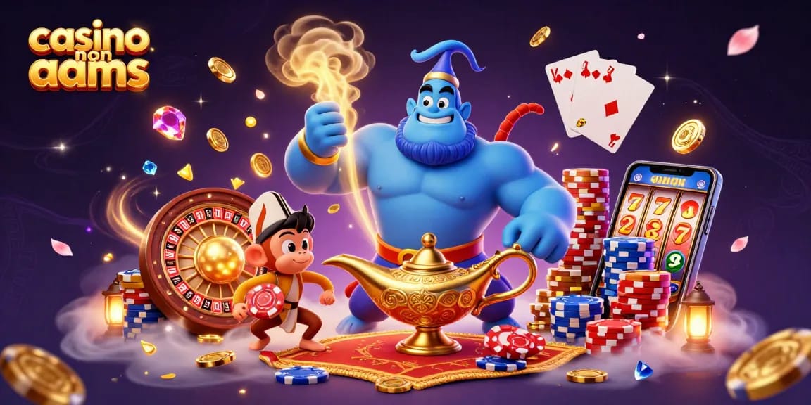 Vivi emozioni nei casino non AAMS con personaggi vivaci e monete che cadono in cascata.