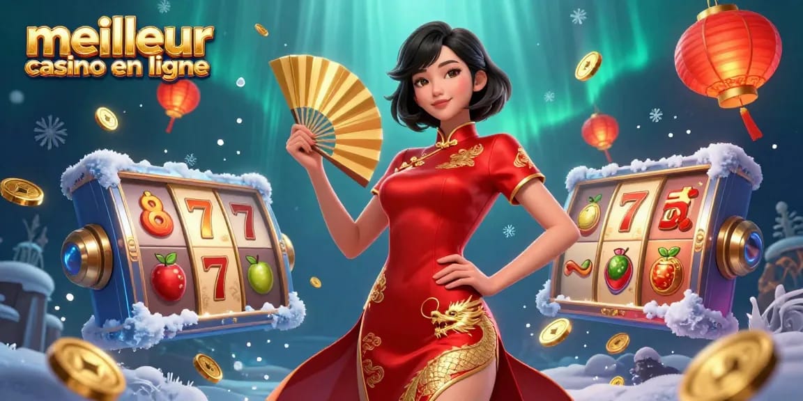 Experience the thrill of the meilleur casino en ligne with dynamic slot reels and vibrant elements.