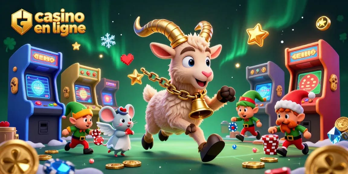 Jouez dans un casino en ligne unique avec Krampus et ses elfes dans une ambiance festive.
