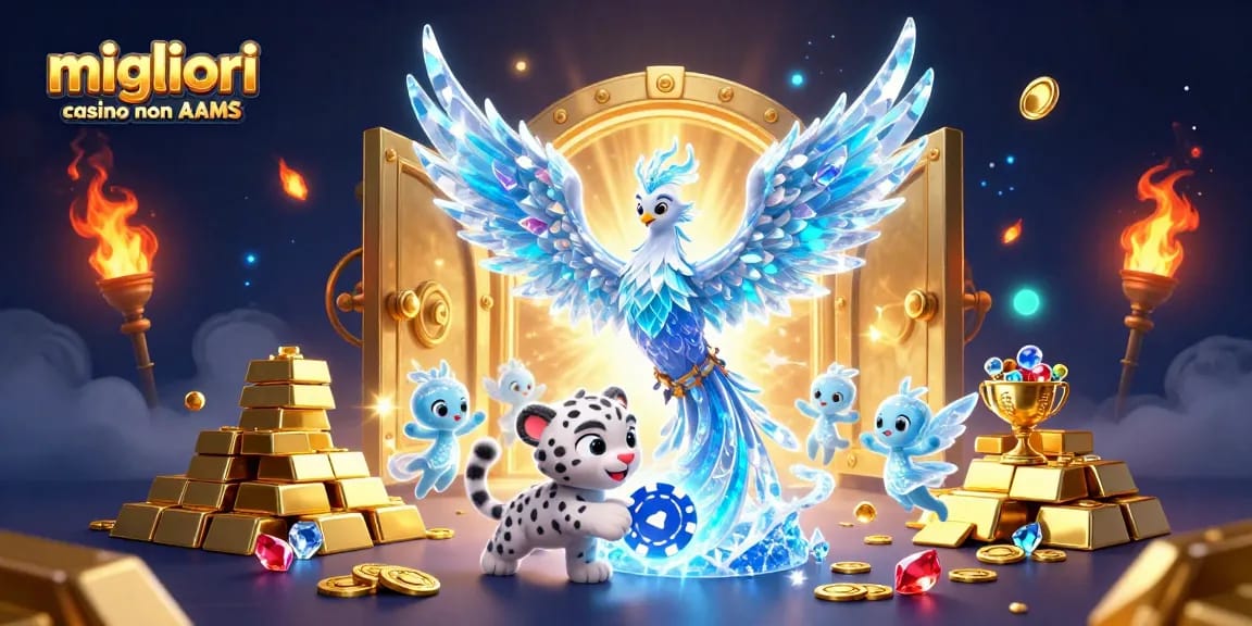 Migliori casino non AAMS: Gioca con stile tra simboli del gioco e scintillanti tesori.