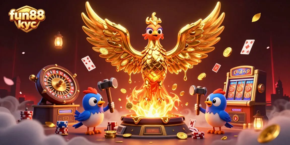 Chơi cá cược với Fun88 KYC qua hình ảnh biểu diễn thú vị về sự kiện casino trực tuyến.