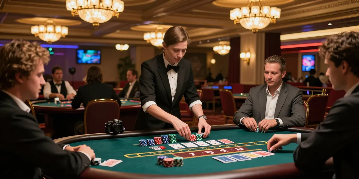 Baccarat Online players at a stylish casino table with action and excitement