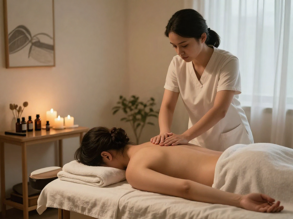 Experience a soothing 부천출장 massage in a tranquil home environment.