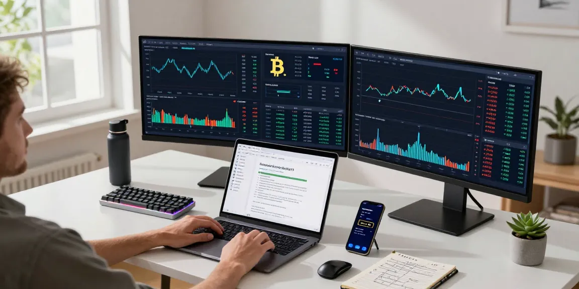 Ben Shapiro net worth 2025 analysis in a professional cryptocurrency trading workspace, showcasing Bitcoin exchange and DeFi platforms with multiple monitors.