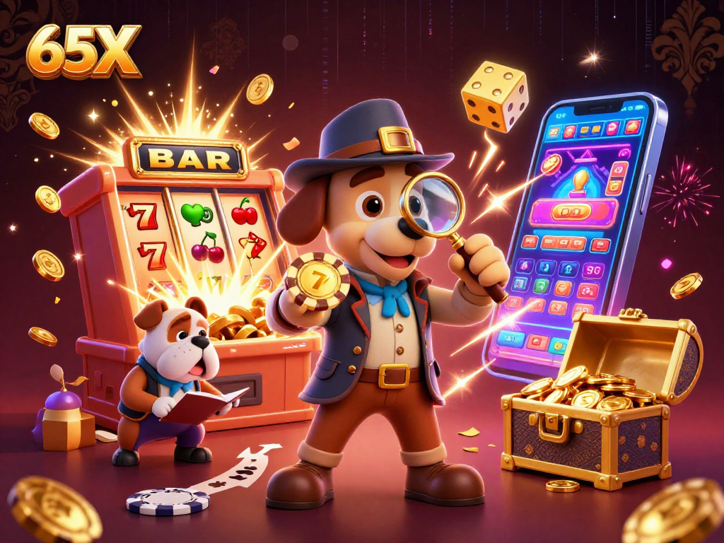 Descubra como conquistar jackpots no 65X em uma festa de cassino vibrante.