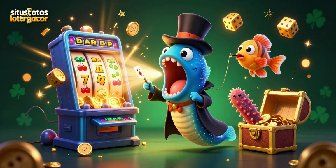 Engage with situstotoslottergacor's thrilling jackpot experience as a vibrant sea-themed magic act unfolds.
