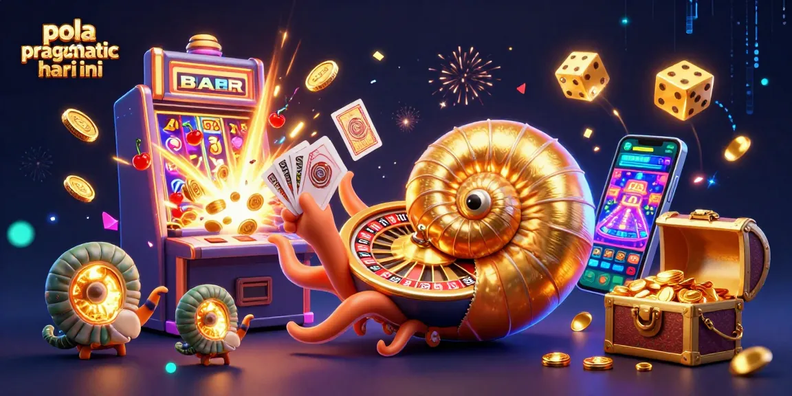 Experience pola pragmatic hari ini with a vibrant slot scene featuring a giant nautilus and jackpot excitement.