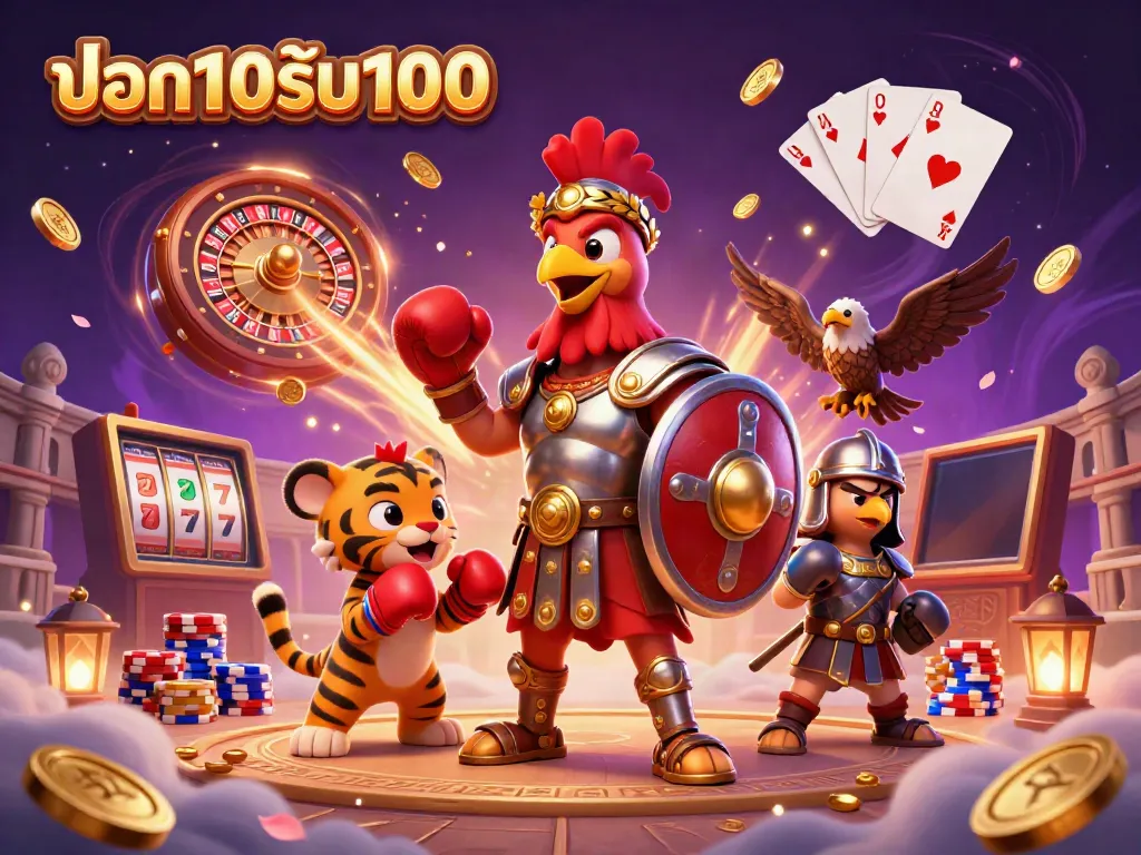 โปรโมชั่น ฝาก10รับ100 ในภาพ 3 มิติ สร้างบรรยากาศคาสิโนที่มีการแจกโบนัส