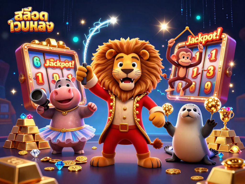 Spin the reels for викторина on สล็อตเว็บตรง filled with treasures and animated circus characters.