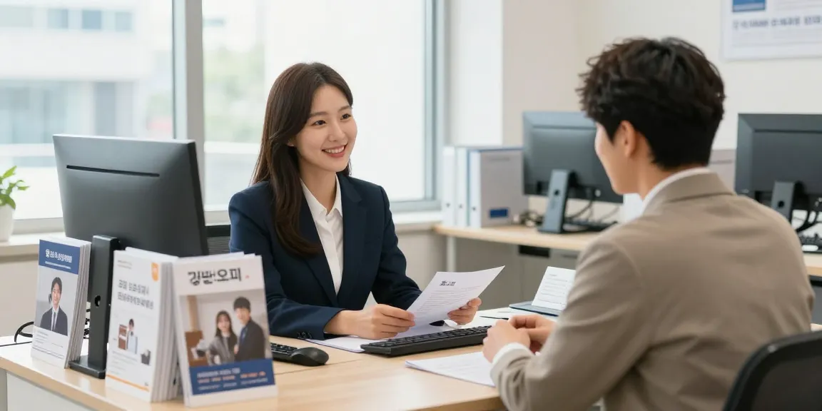 "Trusted 강남오피 local service provider assisting customers in a welcoming office."