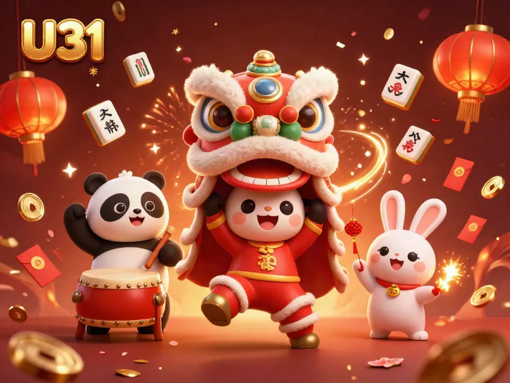 Experience exciting gameplay at U31 online casino with vibrant characters and festive elements.