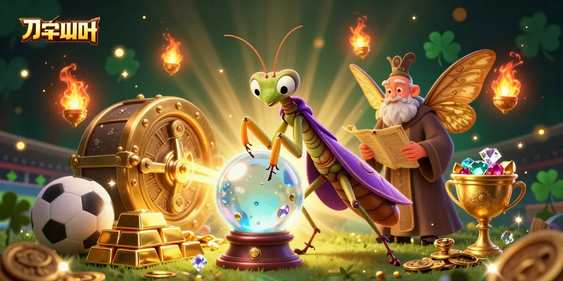 Bet on แทงบอล with lively sports betting themes, dynamic characters, and gold treasures in this vibrant illustration.
