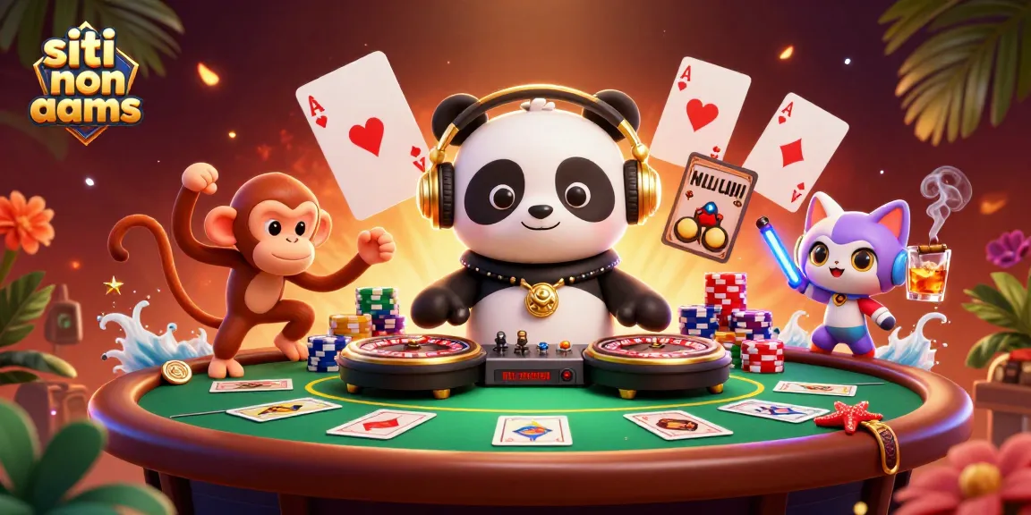 Divertiti con i migliori siti non AAMS mentre ballano un panda DJ e una scimmia!