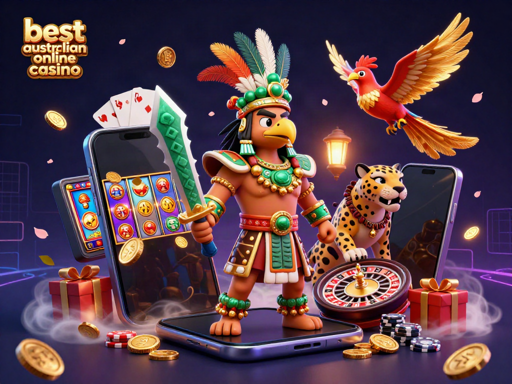 Experience the thrilling action at the best australian online casino with vibrant winning visuals and engaging characters.