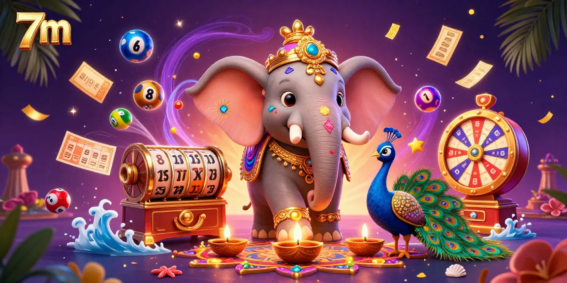 Experience thrilling gambling at 7m with lottery games and vibrant casino elements.