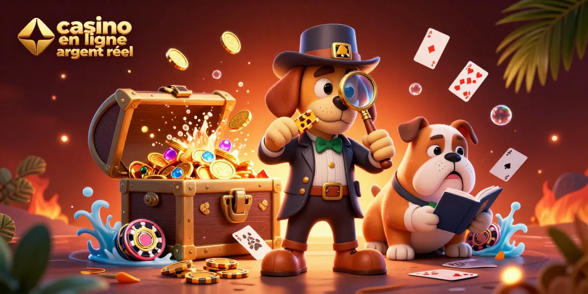 Jeu passionnant au casino en ligne argent réel avec un détective et ses indices intrigants.