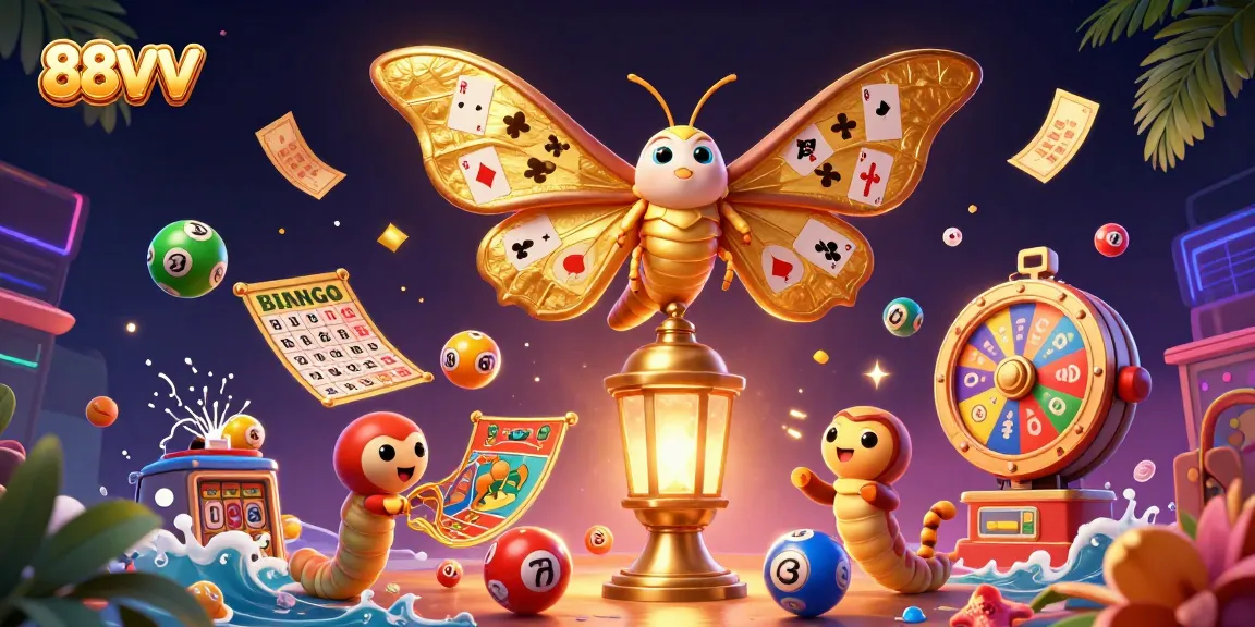 88VV offers a vibrant gambling experience with dynamic elements and engaging casino characters in a rich 3D scene.