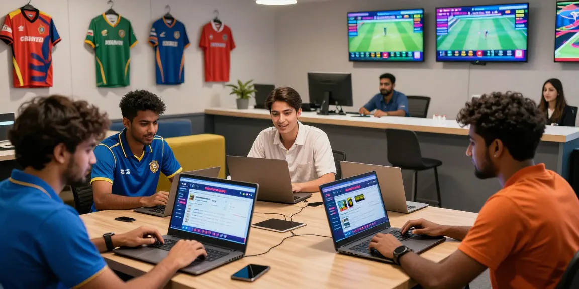 Engaged bettors using Fairplay24 for online cricket betting.