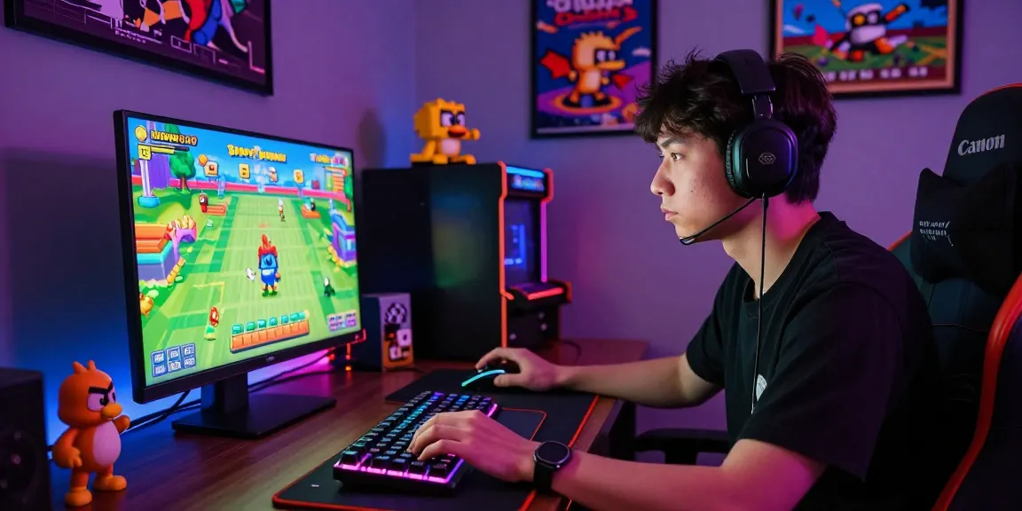 Tappy Bird game player focused on screen, immersed in intense gameplay with retro gaming elements.