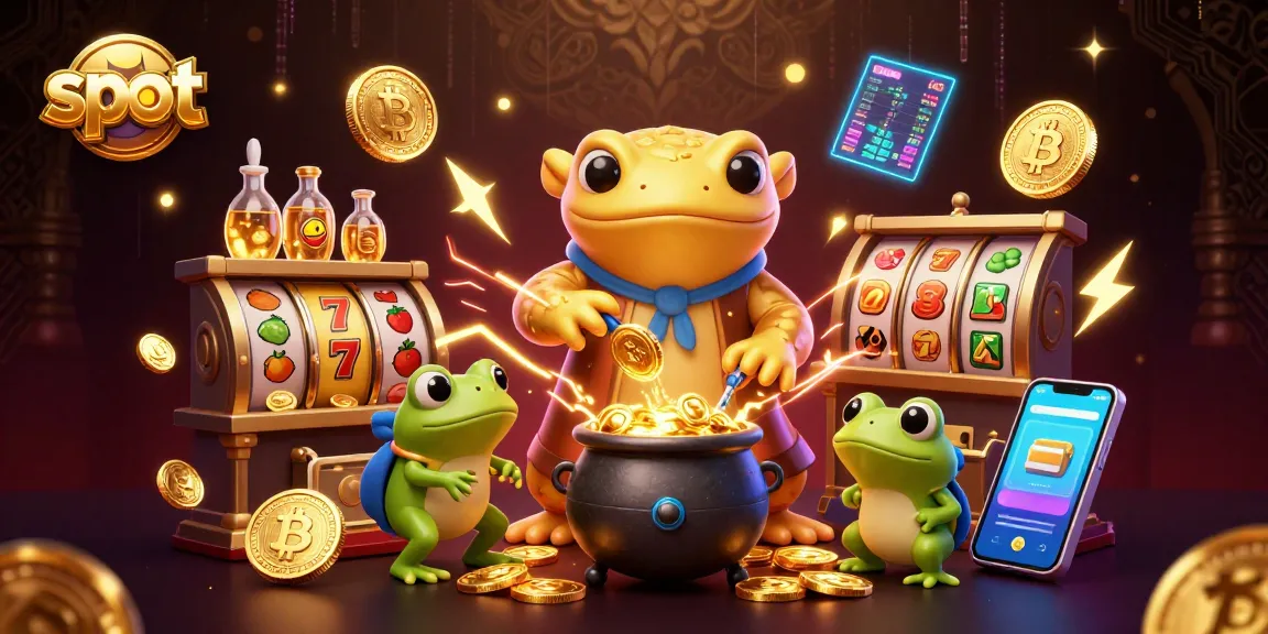Menang dengan slot yang menarik, gambar bobot emas dan simbol buah yang berkilau.
