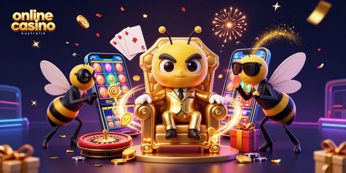 Experience the excitement of winning at online casino Australia with vibrant gaming characters in action.