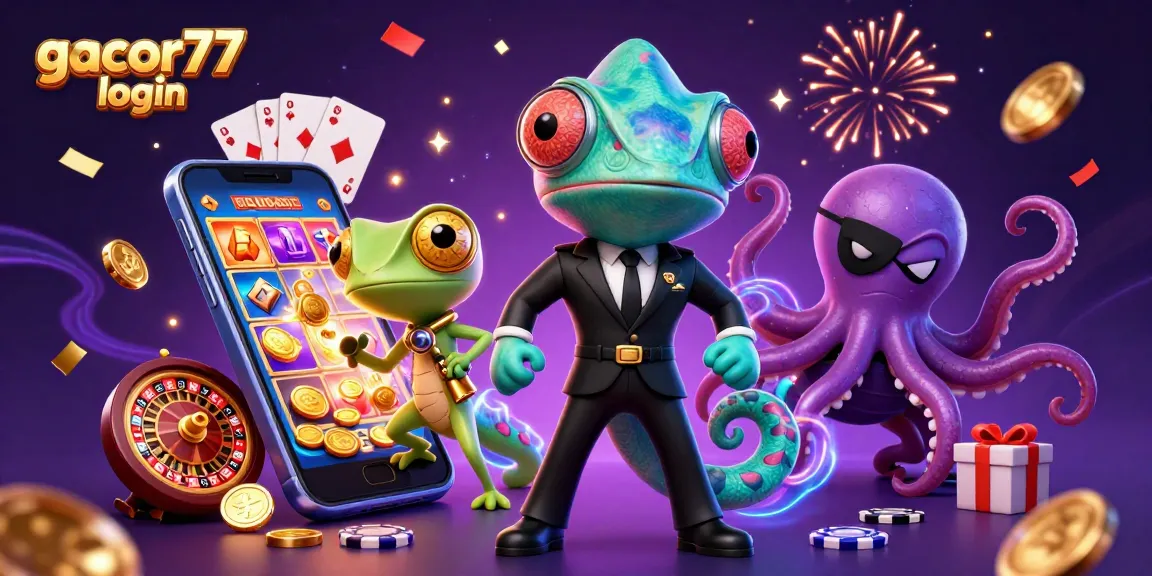 Engage with gacor77 login for thrilling casino adventures featuring dynamic 3D characters.