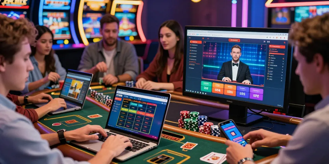 Engaged users navigating the newbet4d platform in a vibrant online gambling environment.