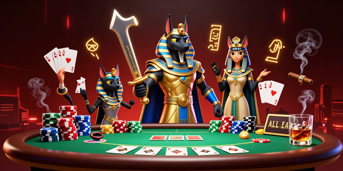 Engage in thrilling casino action with HM88's dynamic gaming scene featuring Anubis and Bastet.