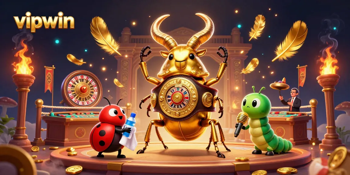 Experience thrilling gameplay at vipwin with a dynamic casino scene featuring vibrant animated characters.